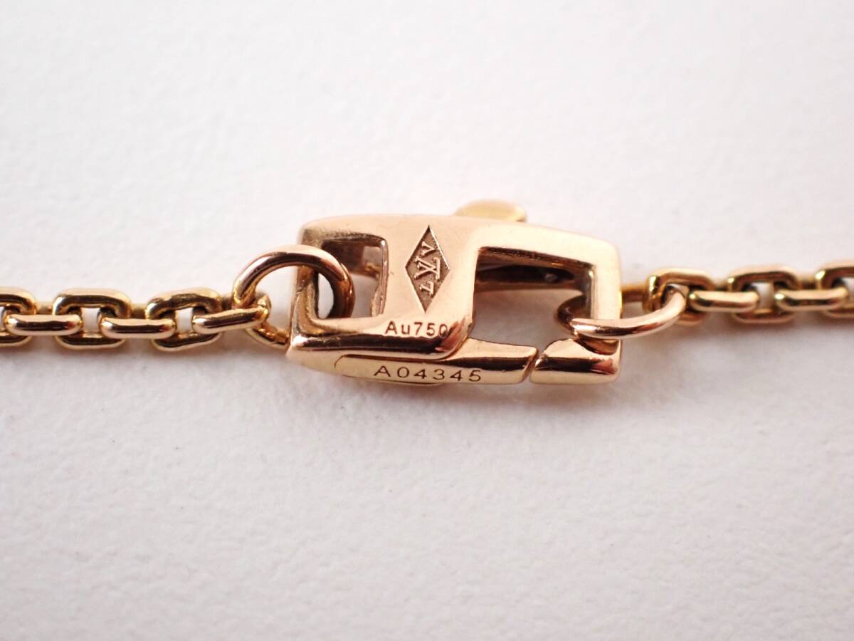  regular price 33 ten thousand jpy beautiful goods LOUIS VUITTON( Louis Vuitton ) brass Ray ti-rubro Sam bracele diamond 3g K18
