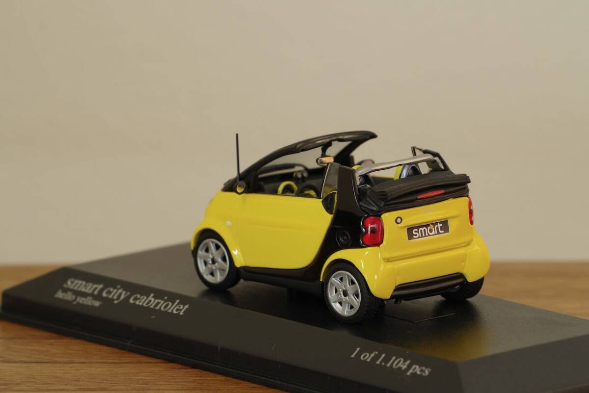 1/43 スマート カブリオレ Minichamps Smart City Cabriolet 黄色_画像5