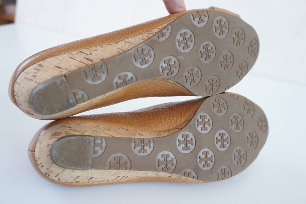 TORY BURCH*6M/23ｃｍ*オープントゥパンプス/サンダル/革靴* トリーバーチ の画像7