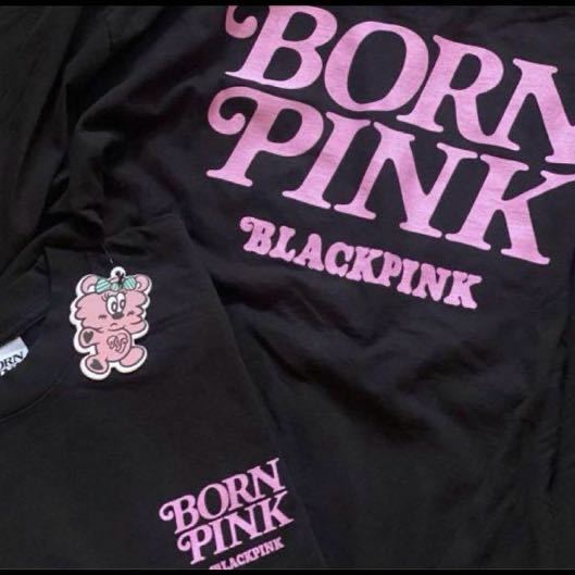 BLACKPINK Verdy Tシャツ 黒 L 送料無料 Born pink ブラックピンク ロゴTシャツ wasted youth