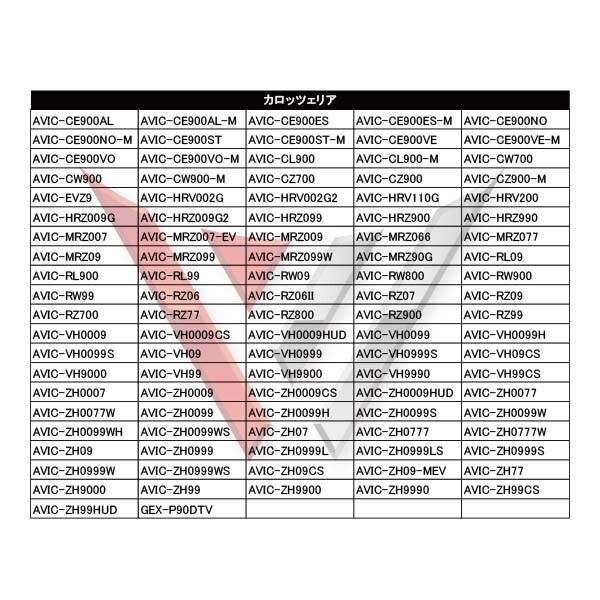 WG11MO34C_10S メール便送料無料 10セット カロッツェリア L型フィルム+両面テープ付き ナビ載せ替え 汎用 AVIC-CE900AL　AVIC-CE900AL-M_画像3