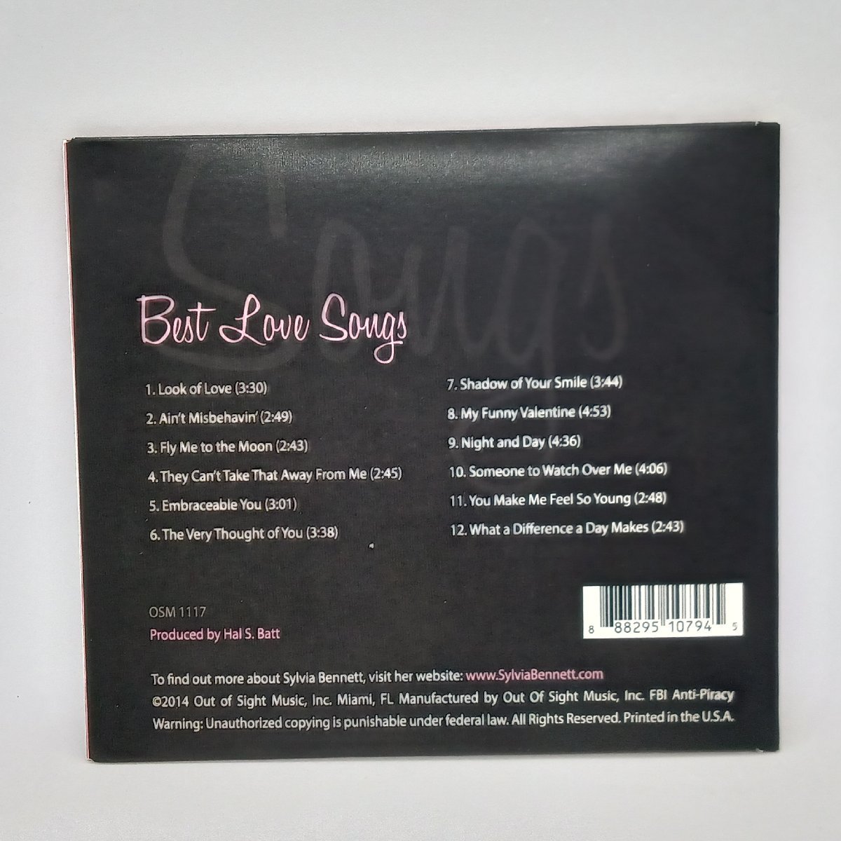Sylvia Bennett/Best Love Songs (CD) OSM 1117 シルヴィア・ベネット_画像2