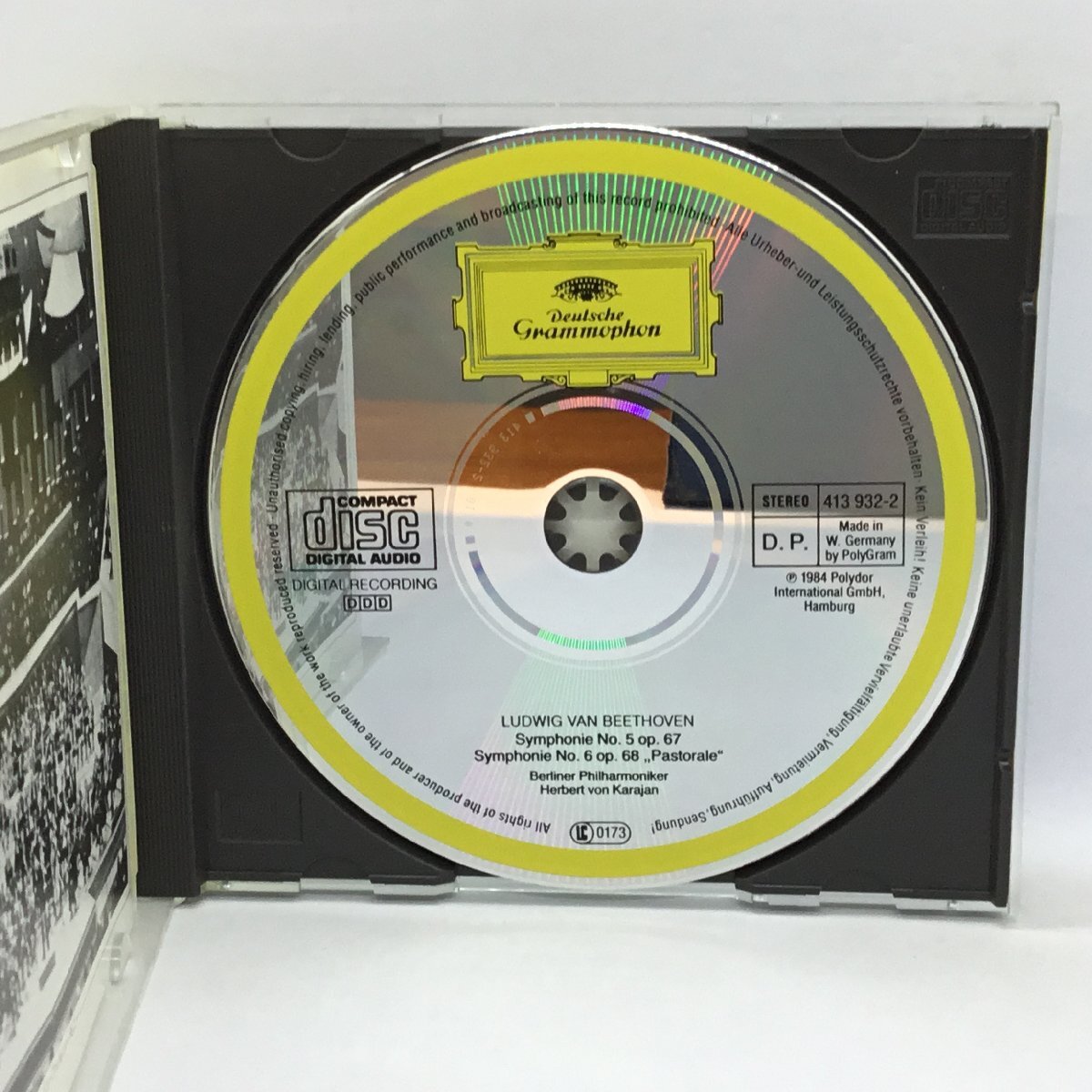 西独プレス シール帯 ◇ カラヤン / ベートーヴェン：運命 田園 (CD) F35G50002の画像3