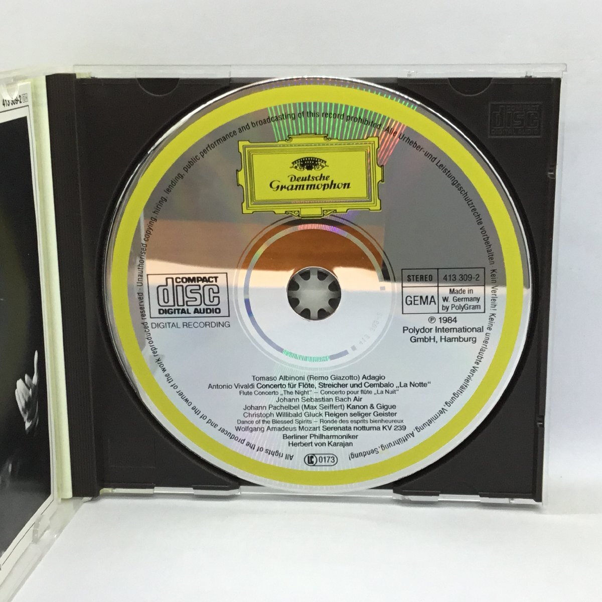 西独盤 シール帯 ◇ カラヤン / パッヘルベルのカノン アルビノーニのアダージョ (CD) 4133092の画像3