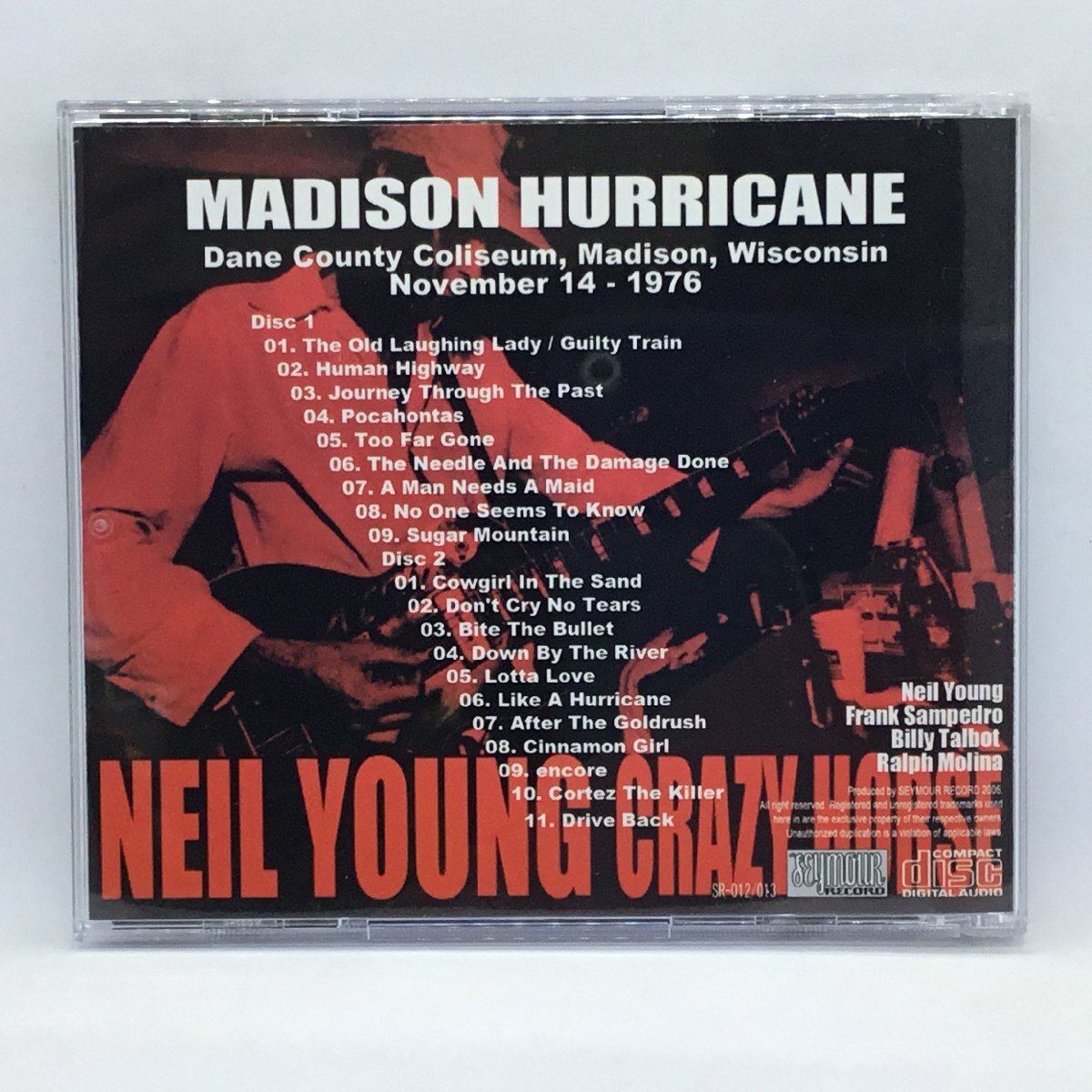  Neal * Young &k Lazy * шланг / Madison * Hurricane (2CD) SR-012 013 NEIL YOUNG & CRAZY HORSE / MADISON HURRICANE