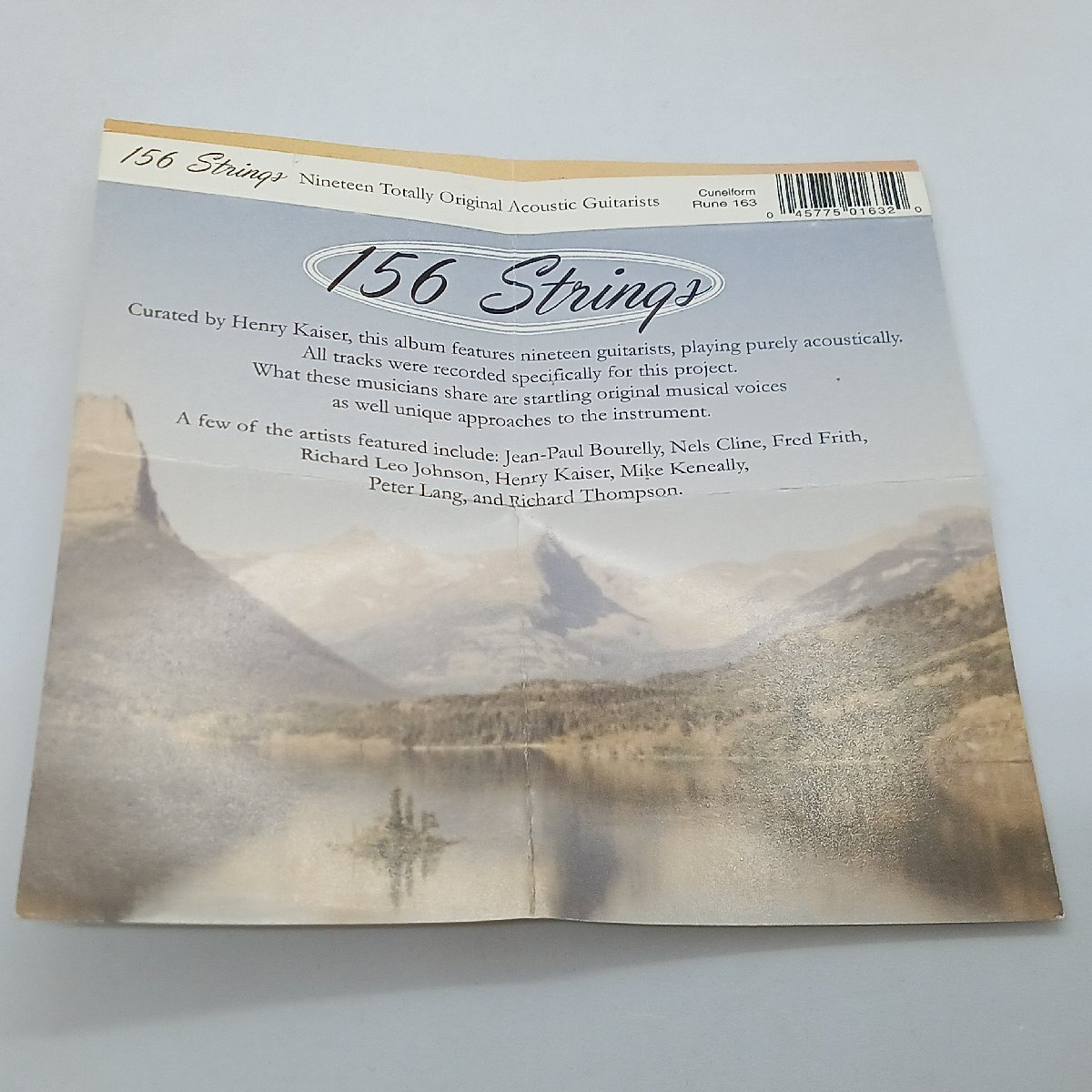 V.A./156 Strings - Nineteen Totally Original Acoustic Guitarists (CD) Rune 163　RICHARD THOMPSON/FRED FRITH, HENRY KAISER_画像3