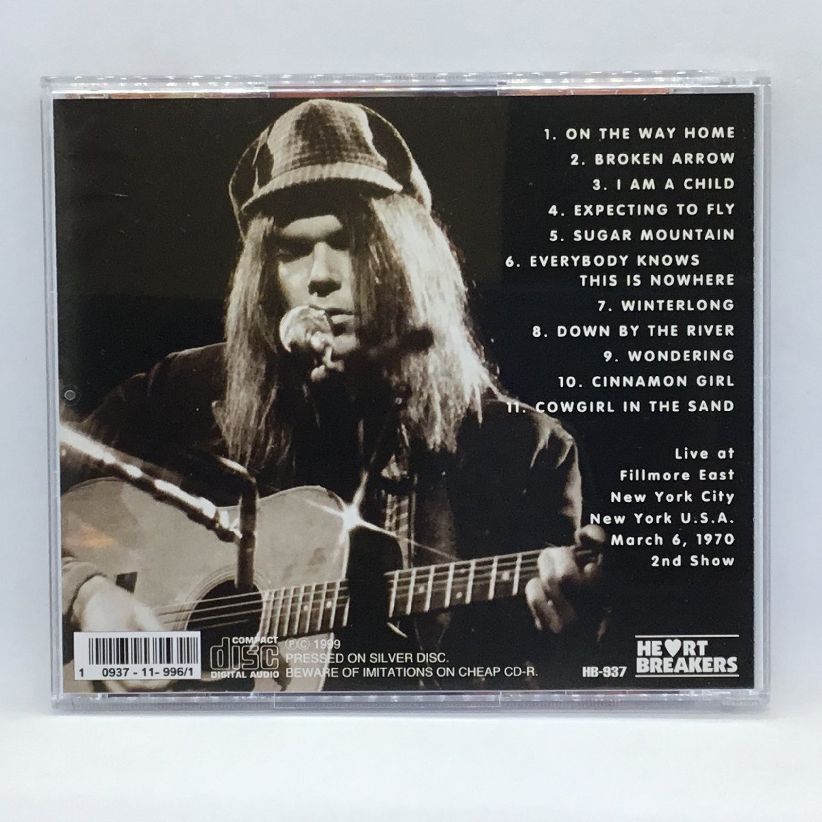 ニール・ヤング / ナイト・アット・ザ・フィルモア 1970　(CD) HB-937　NEIL YOUNG / NIGHT AT THE FILLMORE 1970_画像2