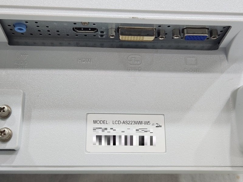 [ used ] NEC 21.5 wide liquid crystal monitor AS223WM(LCD-AS223WM-W5) 1920×1080 TN LED backlight VGA/DVI-D/HDMI operation verification settled 2 pcs. set (3)