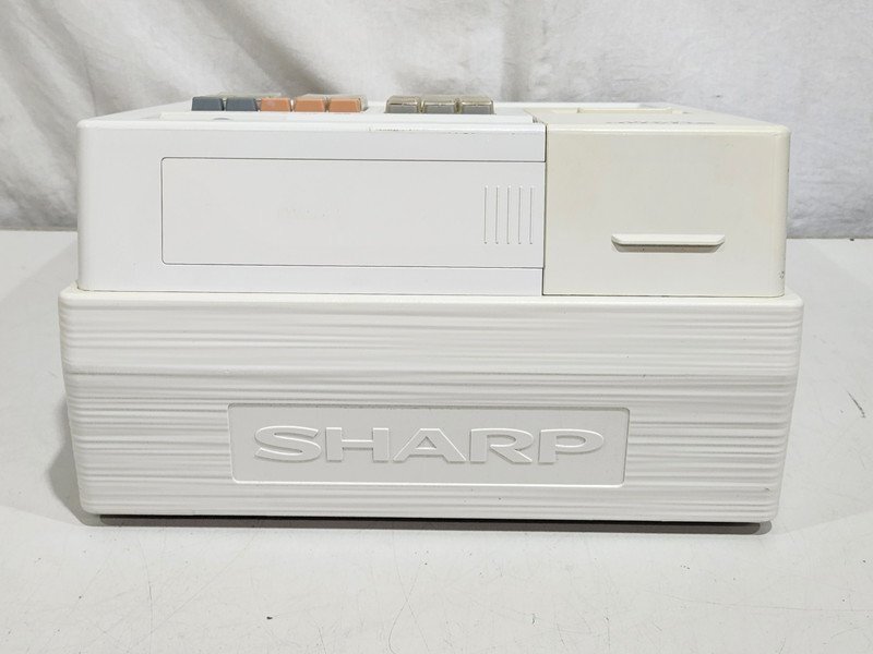 [中古] SHARP シャープ 電子レジスタ XE-A147-W ホワイト 鍵付き インボイス/軽減税率設定可 SDカード対応 印字確認/初期化済 (10)_画像3