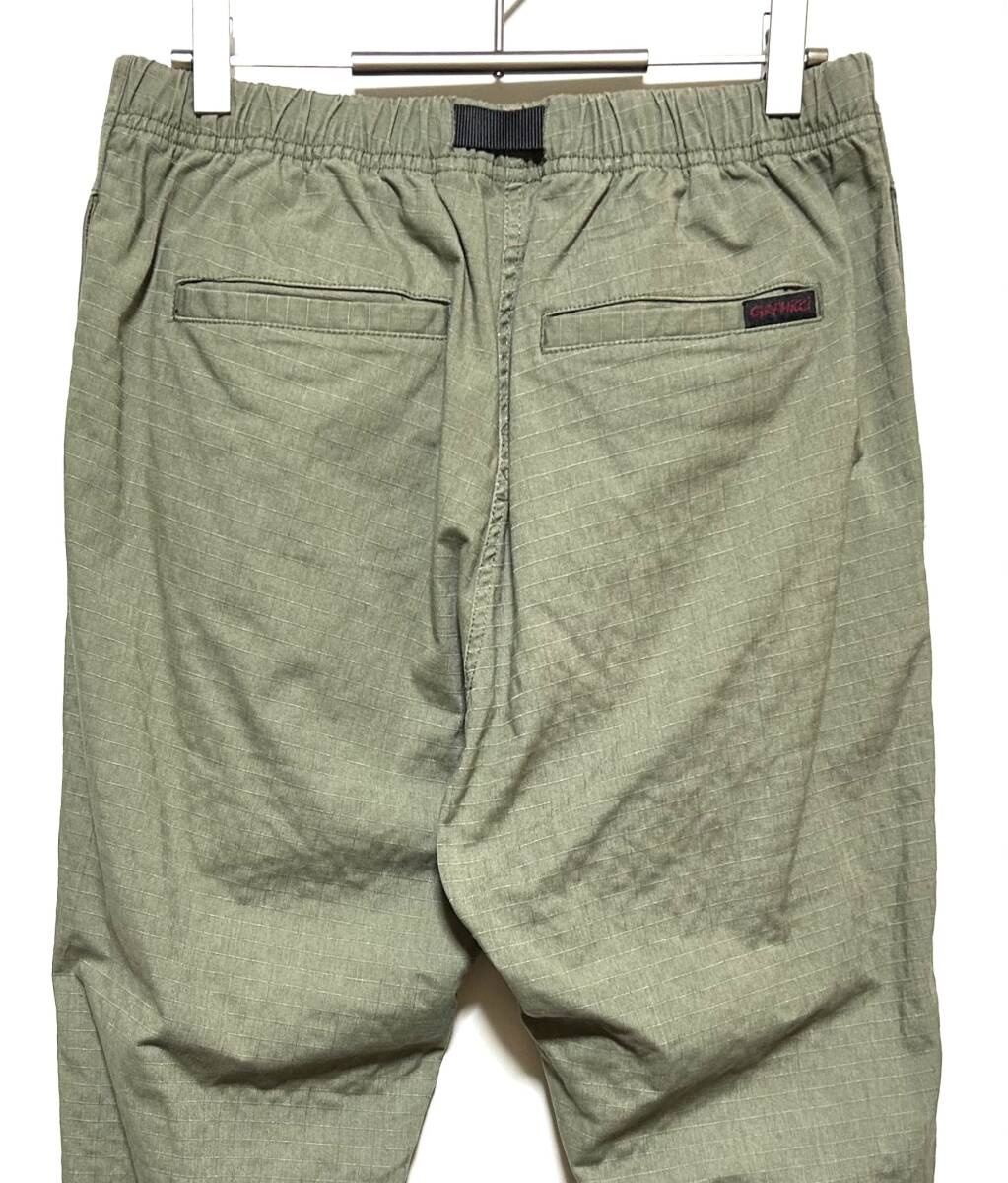 GRAMICCI BIG RIPSTOP NN-PANTS JUST CUT（M）オリーブ グラミチ リップストップ クライミング ナロー パンツ ストレッチ ジャストカットの画像3