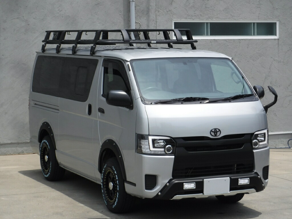 GI★GEAR OEスタイル フロントバンパーガード/フロントスポイラー HIACE ハイエース 200系 ナローボディ用/4 5 6 7型_画像5