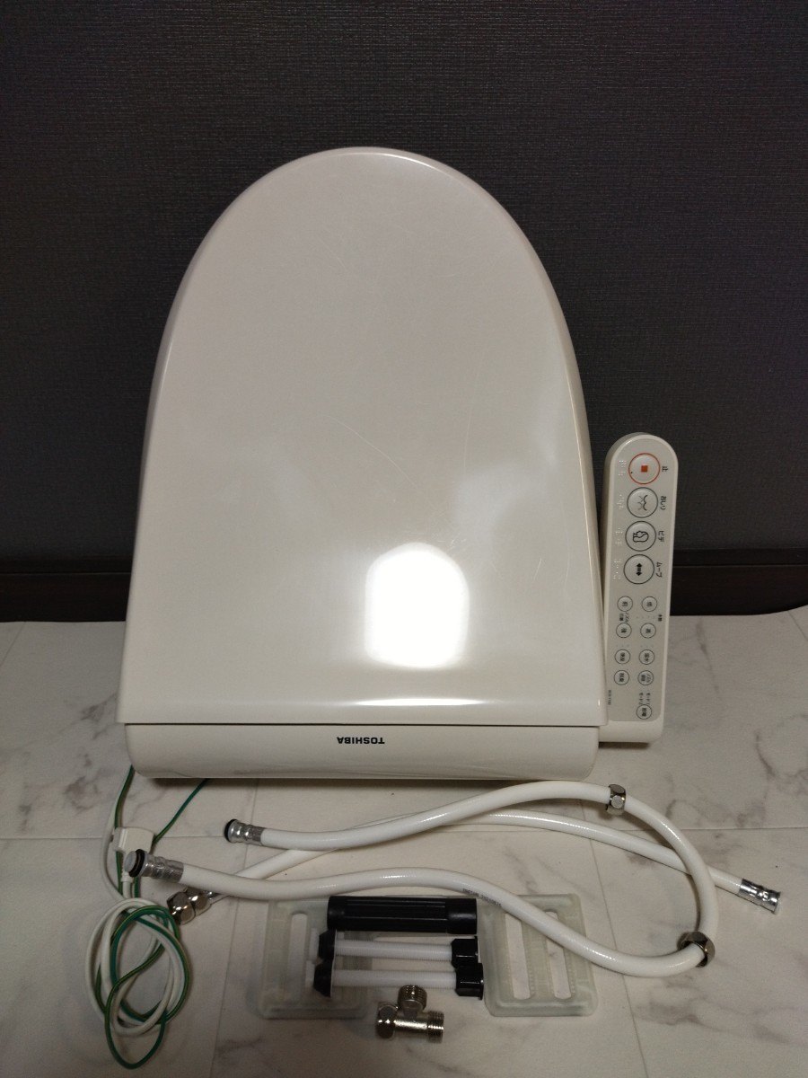 【通電OK！！】2021 TOSHIBA 温水洗浄便座 SCS-T160 ウォシュレット シャワートイレ 便座 東芝 直接引き取り可 パステルアイボリー_画像1