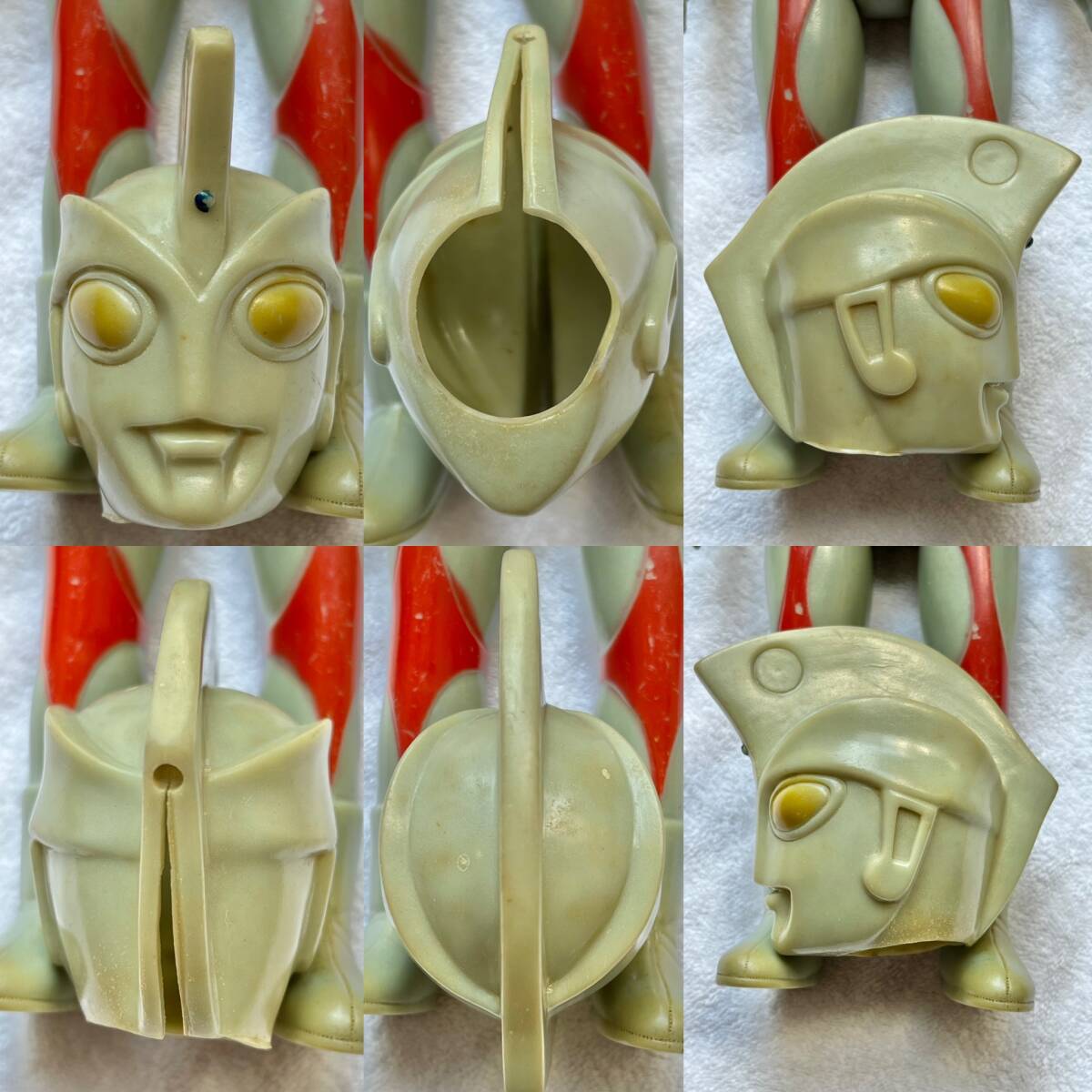 当時物 ブルマァク ウルトラマンAエース スタンダード サイズ ソフビ 仮面とれタイプ Ultraman Ace Bullmark の画像7