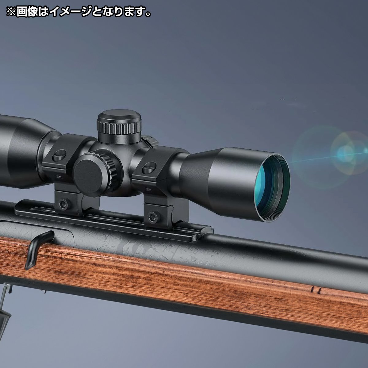 2個セット ライフル スコープ マウント リング 幅20mm リング径 25.4mm 1インチ 全高56mm ベース 20mm レール ハイマウント_画像4