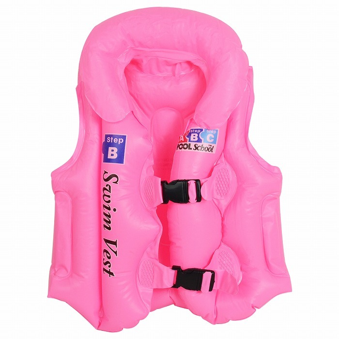  child Kids for children 4-6 -years old swim the best M size floating the best coming off wheel playing in water pool life jacket comming off pink 