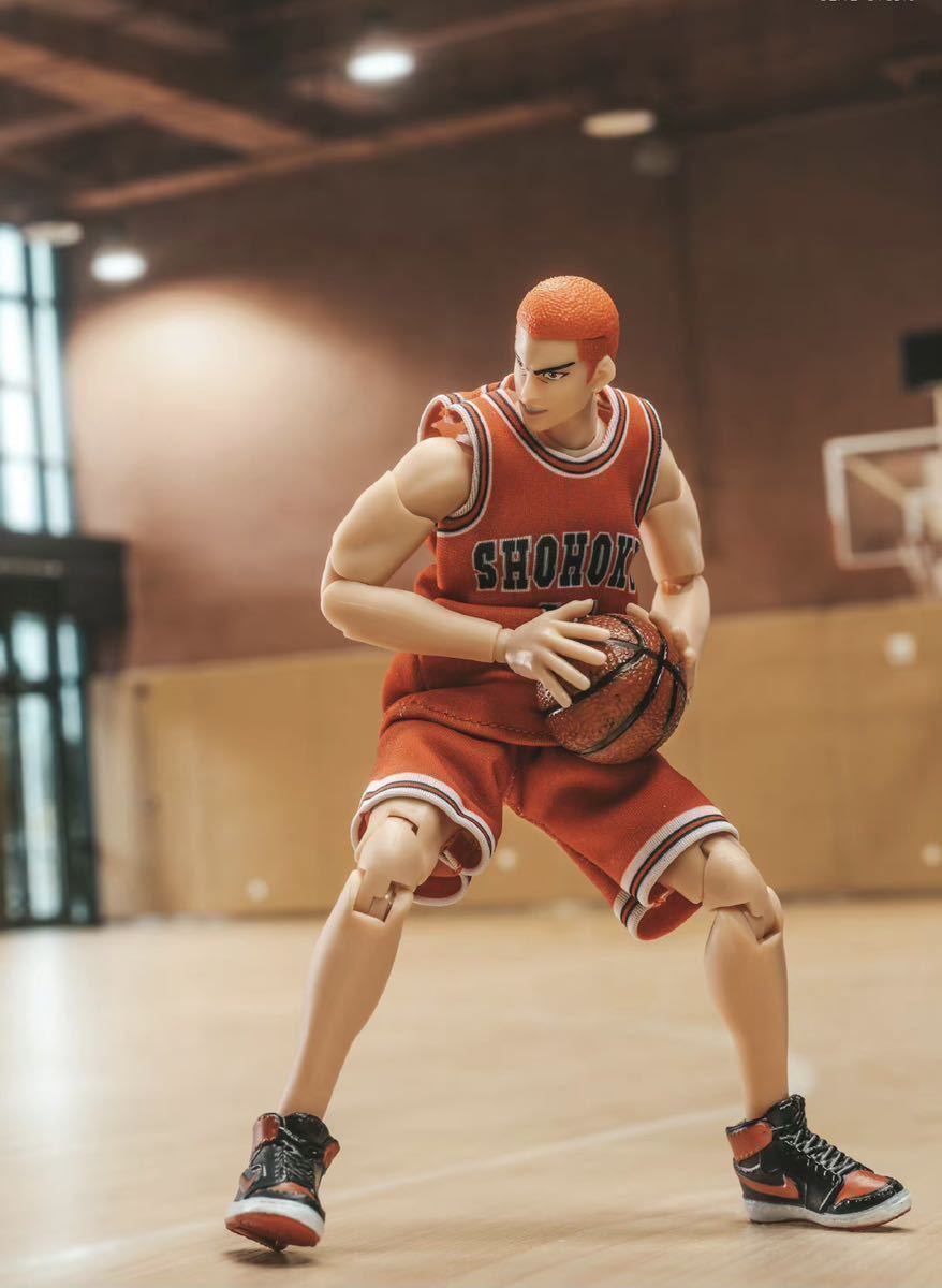 【即納】限定版 スラムダンク 1/10 可動フィギュア 桜木花道 10号 湘北 赤ユニフォーム SLAMDUNK ACTION FIGURE 非s.h.figuarts figma の画像1