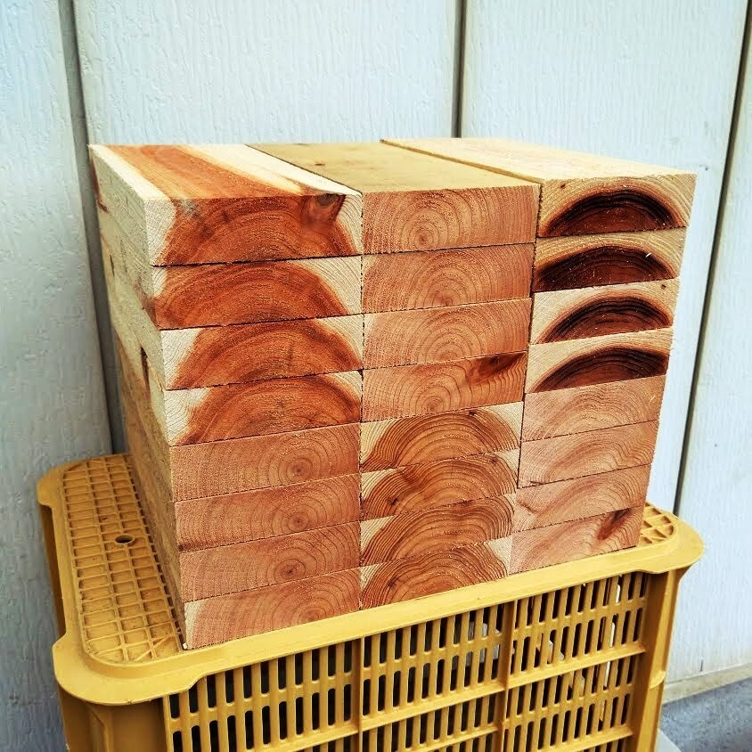 日本蜜蜂 巣箱材 杉 120mm 24枚 重箱式 巣箱 継箱 ミツバチ みつばちの画像1