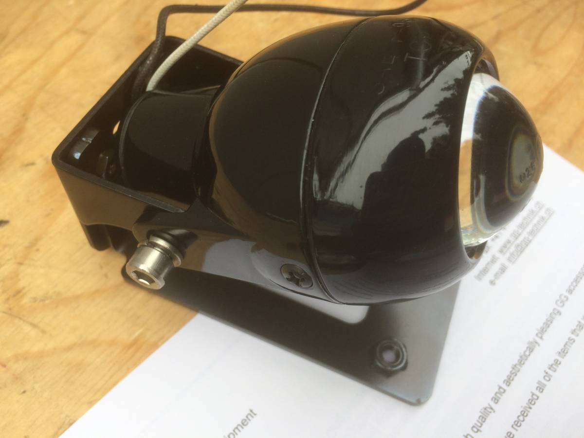 BMW F650GS GG made foglamp /auxiliary headlight 01.46400.00 unused black 