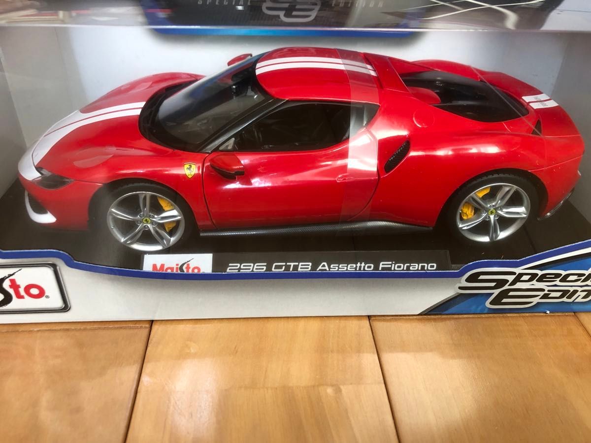  フェラーリ ２９６ＧＴＢ　赤　マイスト １/１８ レッド　新品未開封 ドア開閉　Ｆｅｒｒａｒｉ