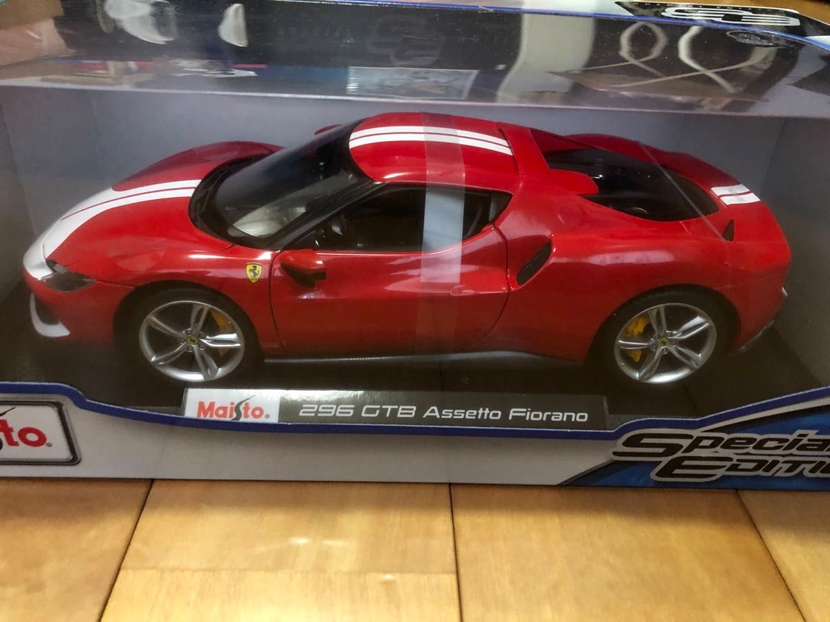  フェラーリ ２９６ＧＴＢ　赤　マイスト １/１８ レッド　新品未開封 ドア開閉　Ｆｅｒｒａｒｉ