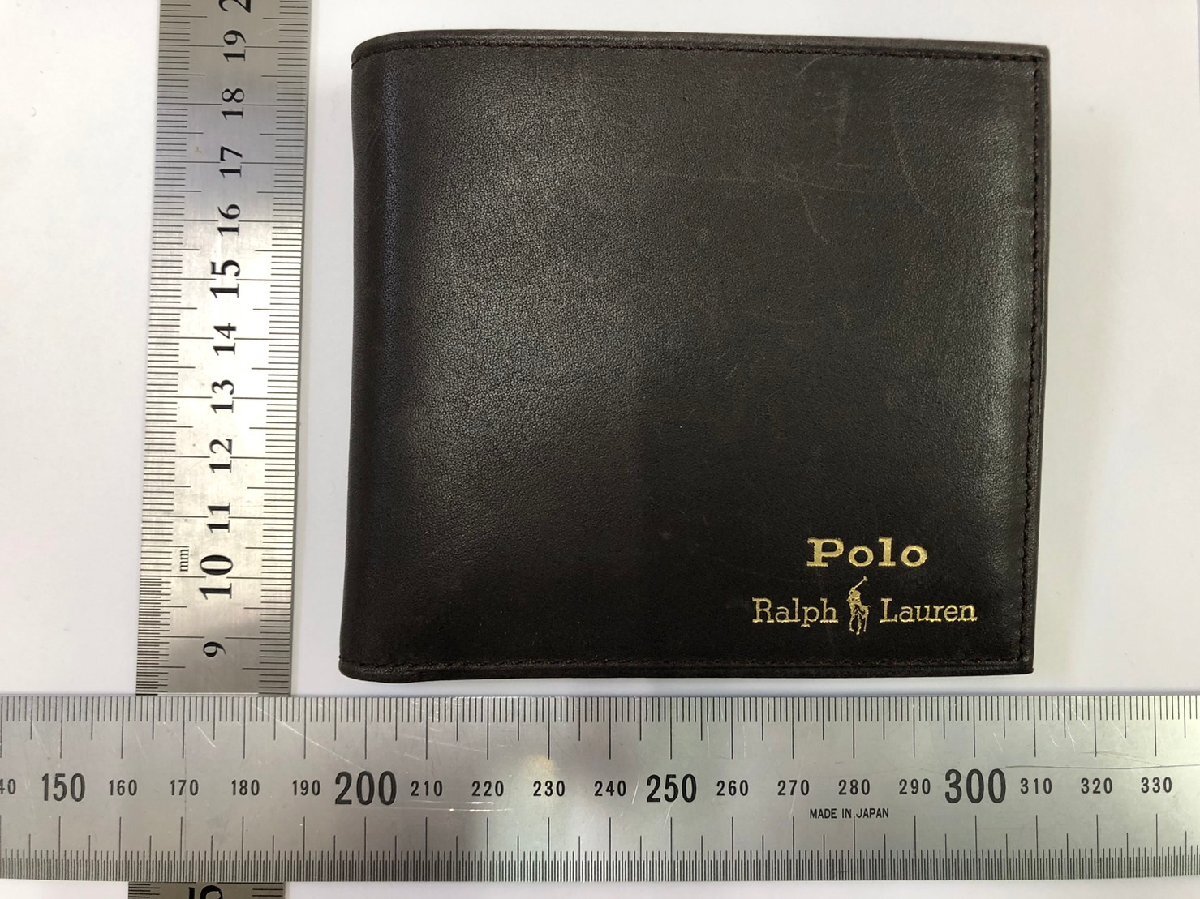 1円～【POLO RALPHAUREN　ポロ　ラルフローレン】【2つ折り財布】紳士　メンズ　小物　ファッション　コレクション_画像2