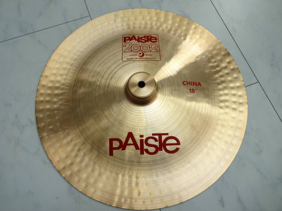 PAiSTE 2002 チャイナシンバル China 18 パイステ