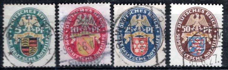 ◆231古いドイツ　1926年　慈善　都市の紋章　$121　④　 ◆_画像1