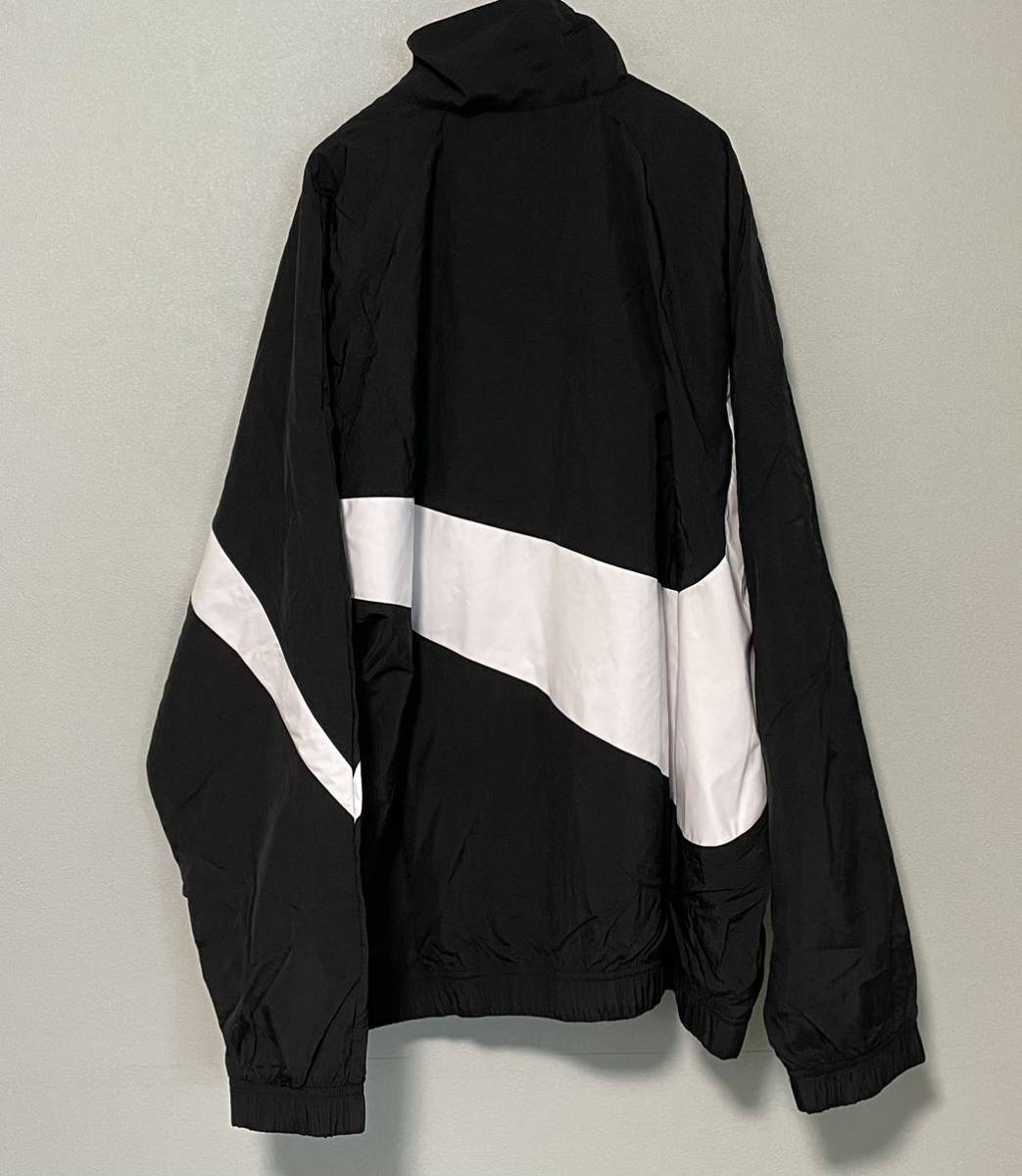 2XL 新品 NIKE ナイキ メンズ スウッシュウーブンジャケット ビッグスウッシュ セットアップ 上下 ジョガー ウーブンパンツ 黒 ブラックの画像9