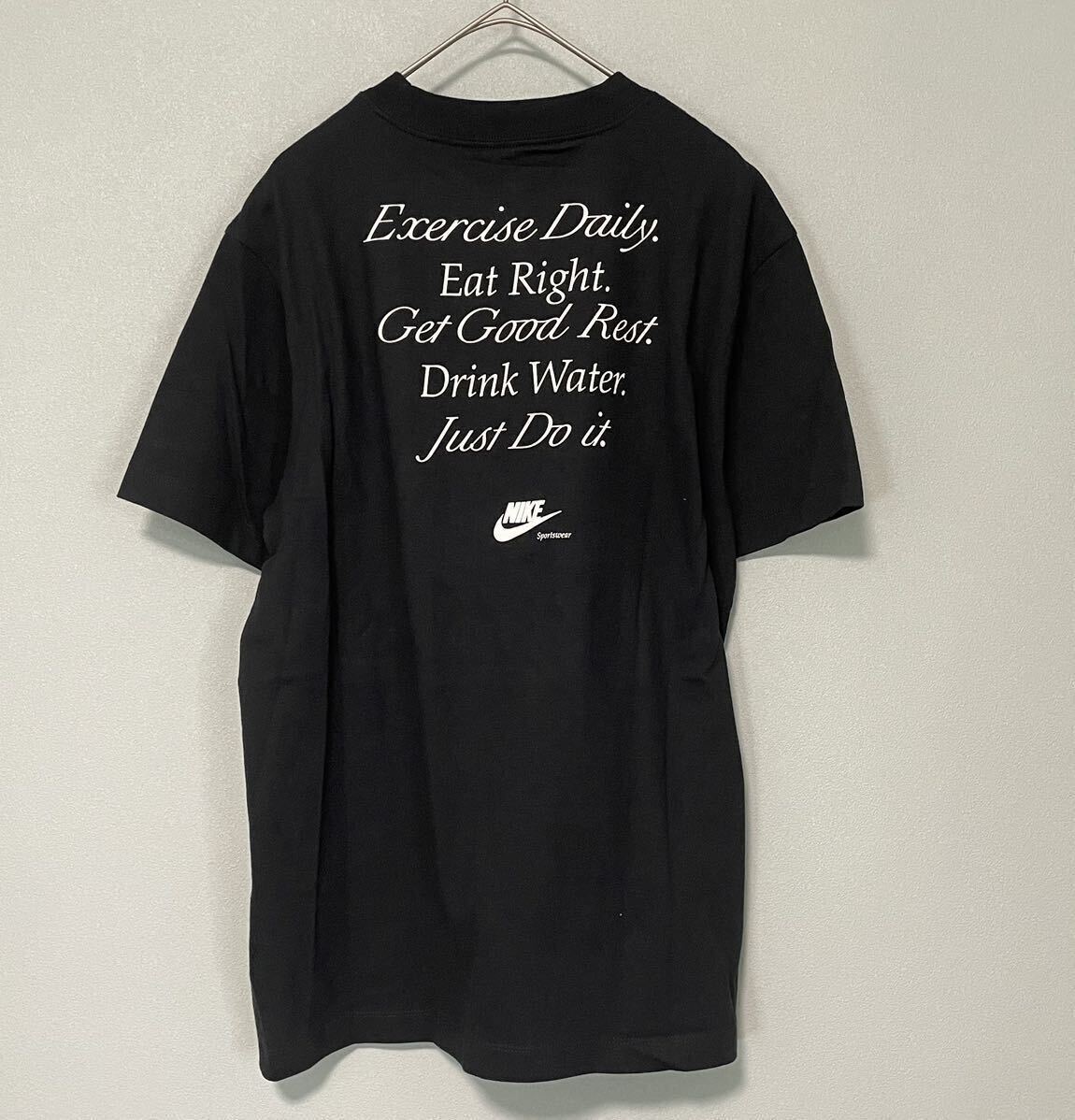 L 新品 NIKE ナイキ ウィメンズ Tシャツ 半袖 ボーイフレンド ショートスリーブ NEUSELF プリント ロゴ 黒 ブラック_画像4