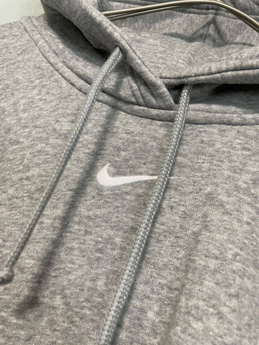 M 【新品】NIKE ナイキ ウィメンズ エッセンシャル フリース パーカースウェット プルオーバー フーディ オーバーサイズ グレー 裏起毛_画像7