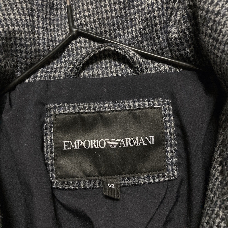 74Y240315B 未使用 EMPORIO ARMANI エンポリオ アルマーニ メンズ ブレザー ジャケット ブルゾン 検 レザー コート ダウン ニット ジャージ_画像7