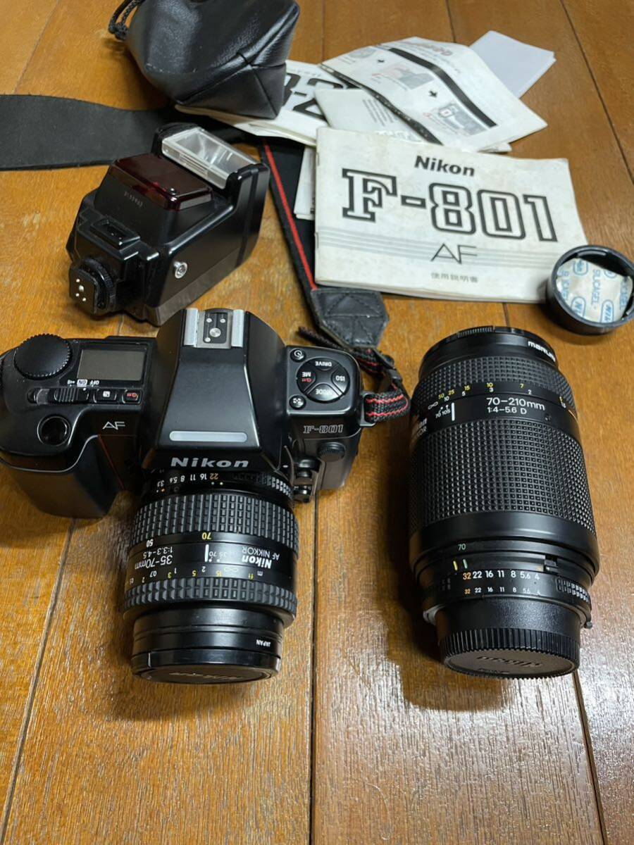  Nikon F-801AF AFZoom-Nikkor70-210,30-70 Speed laiSB-22 with instruction attached goods 