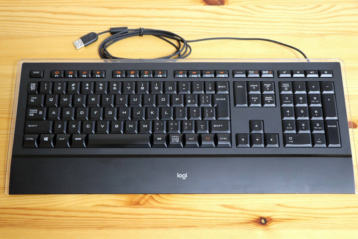 Logicool Illuminated Keyboard k740 ブラック イルミネートキーボード 薄型 有線 ロジクールの画像1