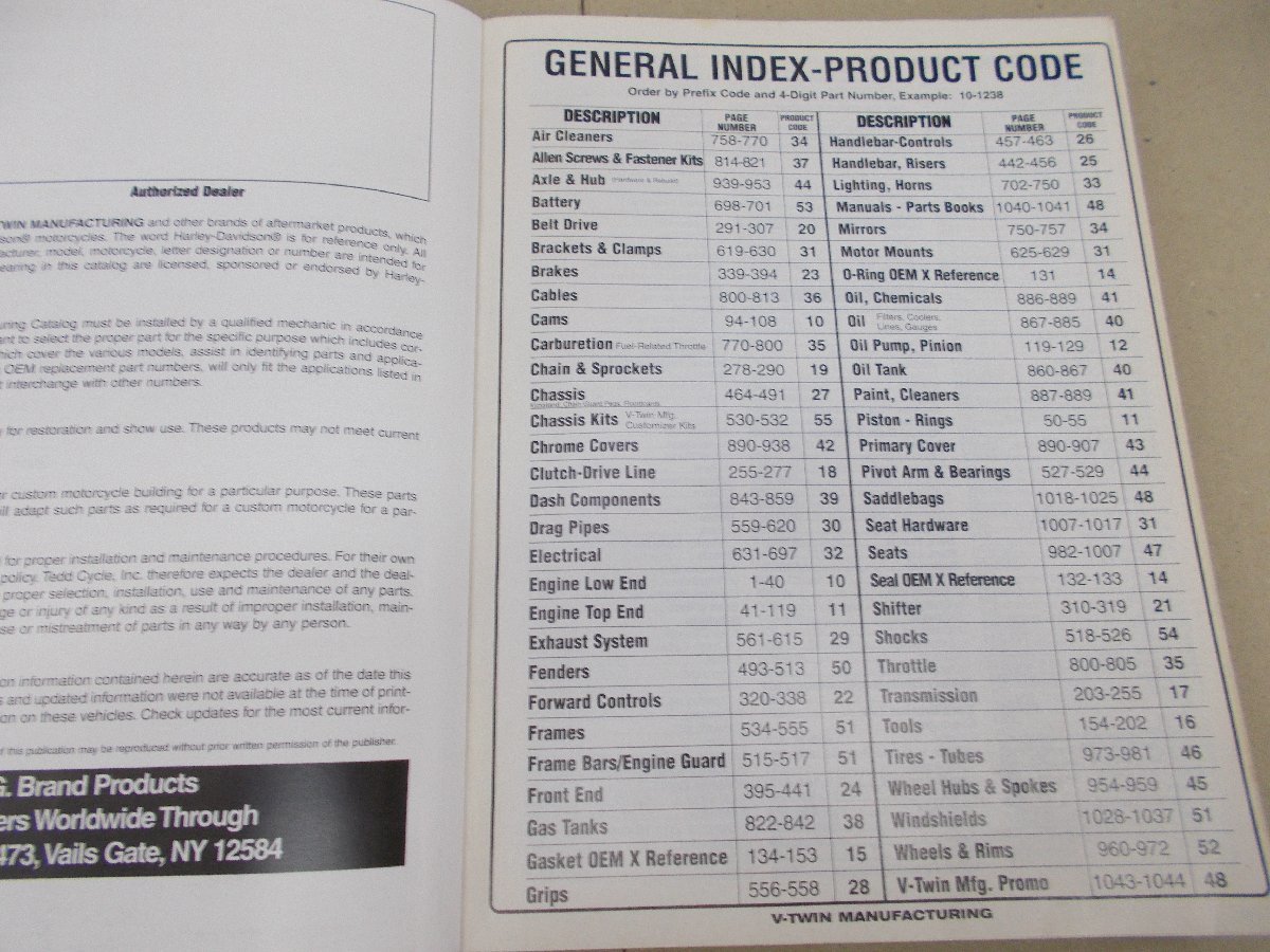 洋書　V-TWIN MANUFACTURING Product Reference Guide 2003_画像8