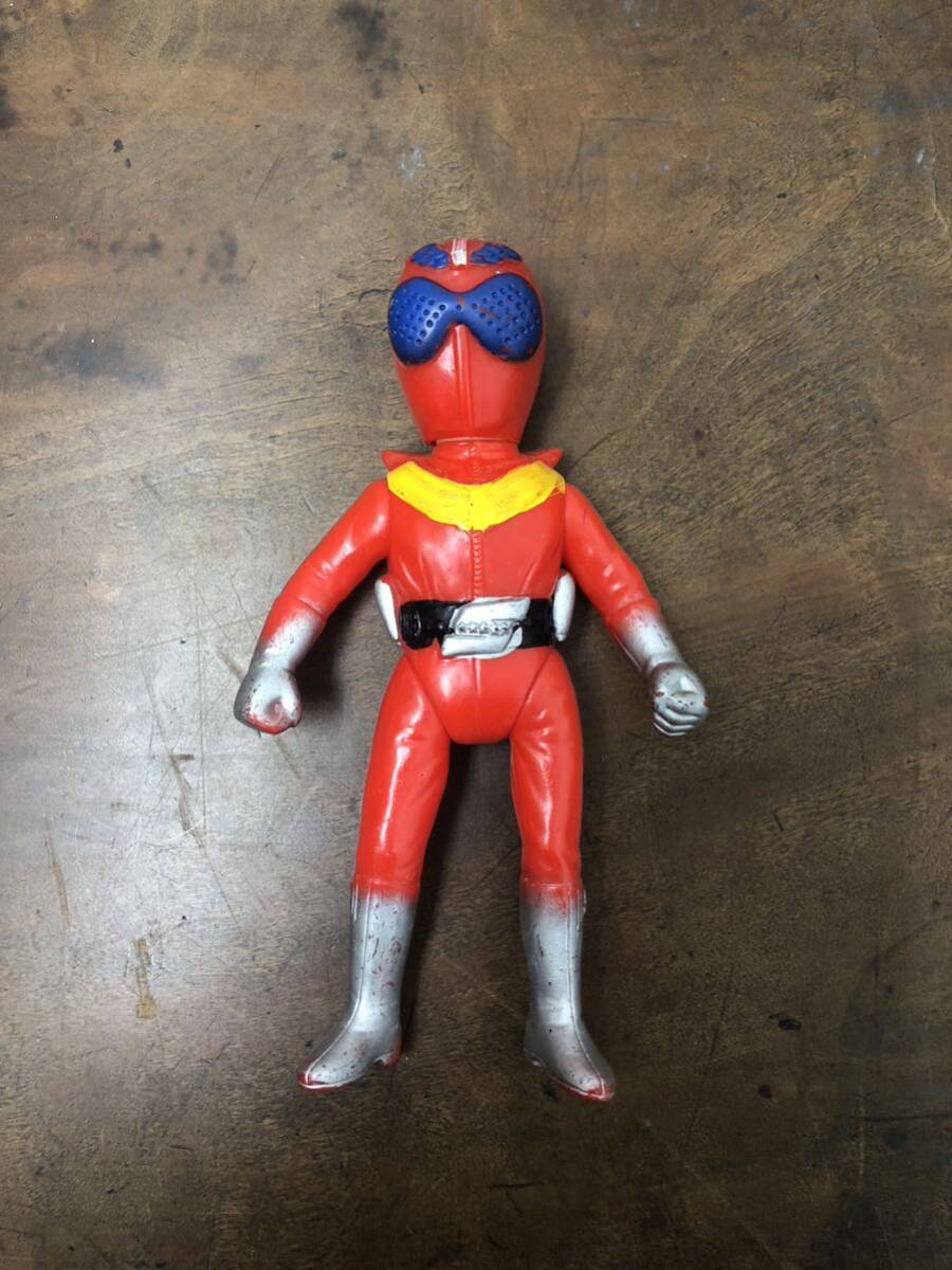  Himitsu Sentai Goranger red Ranger Pachi thing Pachi sofvi figure Pachi mono Pachi sofvi 