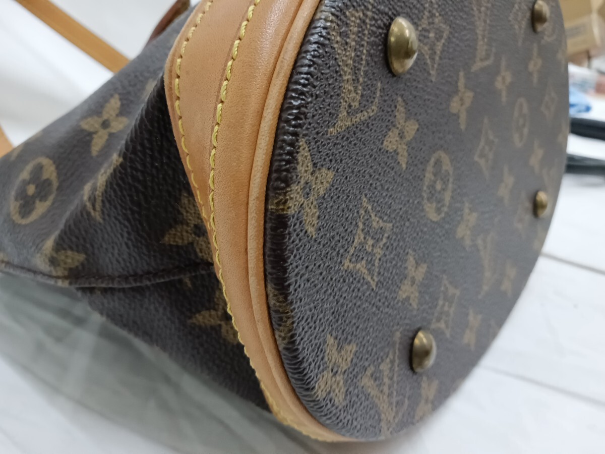 LOUIS VUITTON　ルイヴィトン　モノグラム　バケット　プチバケット　バッグ　ハンドバッグ　M42238 美品　ベタあり_画像5