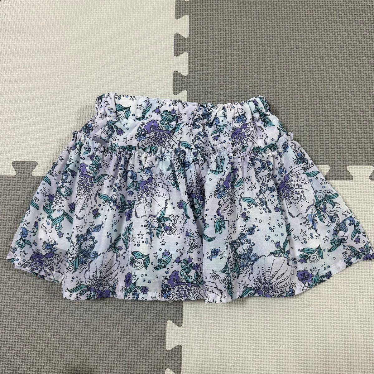 美品　アナスイミニ　Tシャツ　スカート　セットアップ　パープル　マーメイド　90
