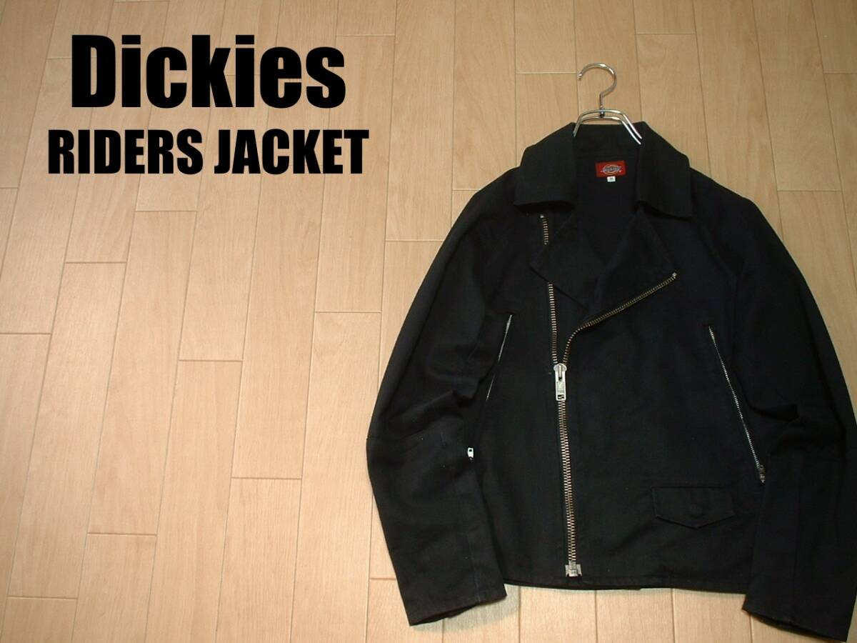 希少DickiesライダースジャケットMブラック正規ディッキーズ黒874ワークツイルライディングレーシングロンジャンロンドンパンク_画像1