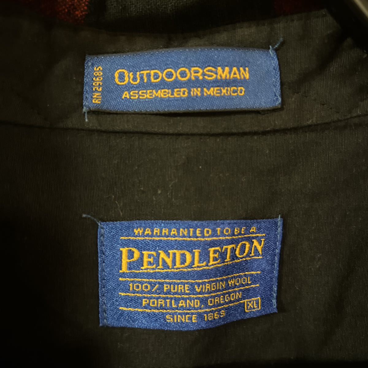 ◆美品◆PENDLETONブロックチェックネルシャツ サイズXL