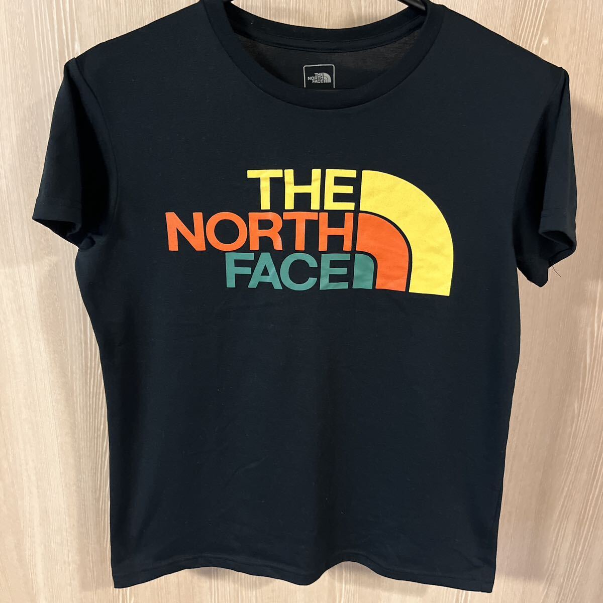 ◆美品◆THE NORTH FACE レディースTシャツ ブラック NTW31553 サイズL_画像1