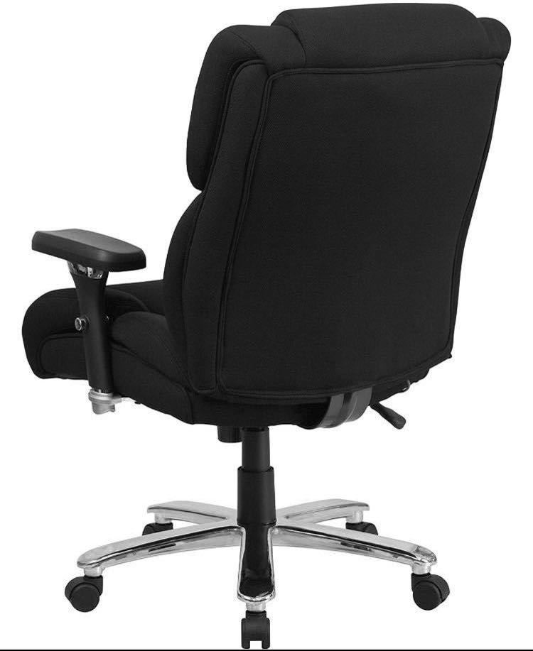 1E10z0O Flash Furniture オフィスチェア ブラック ファブリック シート 幅61cm 耐荷重181kg_画像6