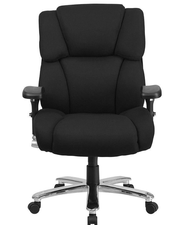 1E10z0O Flash Furniture オフィスチェア ブラック ファブリック シート 幅61cm 耐荷重181kg_画像9