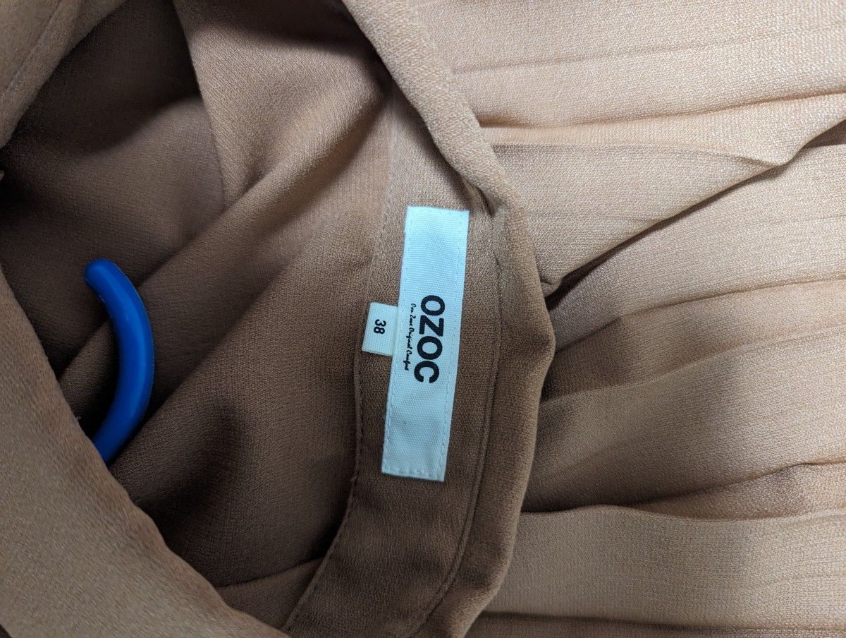 限定お値下げ【送料込】OZOC　 ロングシャツ ワンピース　ブラウン　38