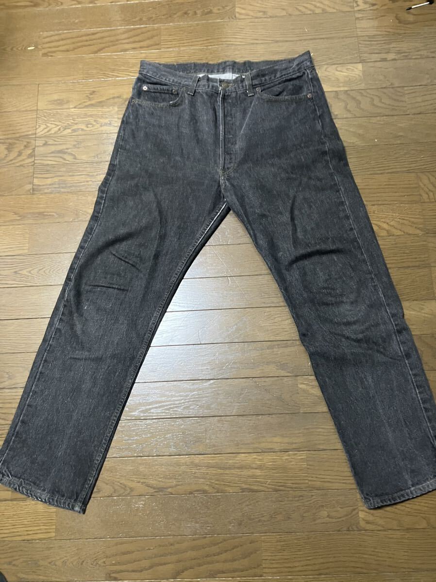 90s リーバイス 501 ブラック ジーンズ 先染め サイズ36×30 ヴィンテージ ビンテージ levis black jeans_画像1