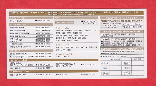 ●《即決》 ● （送料：63円)　 -３枚セット-　 【藤田観光株主優待券 ワシントンホテル 50%割引券】 (有効期限：9月30日迄)　_画像2