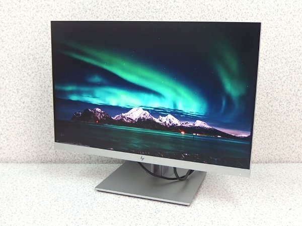 ■※ 【極薄ベゼルで2画面表示にオススメ!】 HP 24型液晶モニター E243i VGA/HDMI/DisplayPort 画面の高さや向きを調整できる! 動作確認_画像1