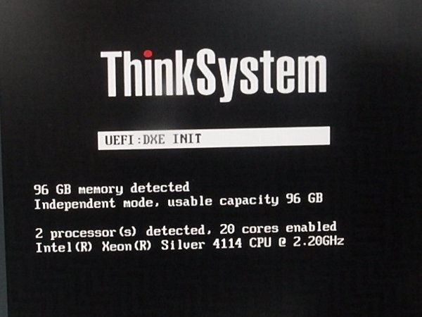 ■〇 Lenovo ThinkSystem SR630 Xeon Silver 4114 2.20GHz×2基/HDD 無し/RAM 96GB（16GB×6枚）/BIOS確認済み No.3の画像3