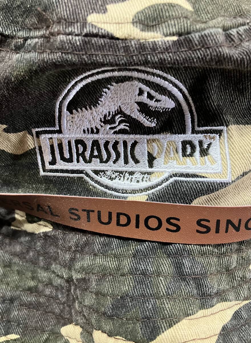 ハット帽子Universal Studios Singaporeユニバーサルスタジオシンガポール　ジュラシックパーク　JURASSIC PARK 迷彩柄_画像2