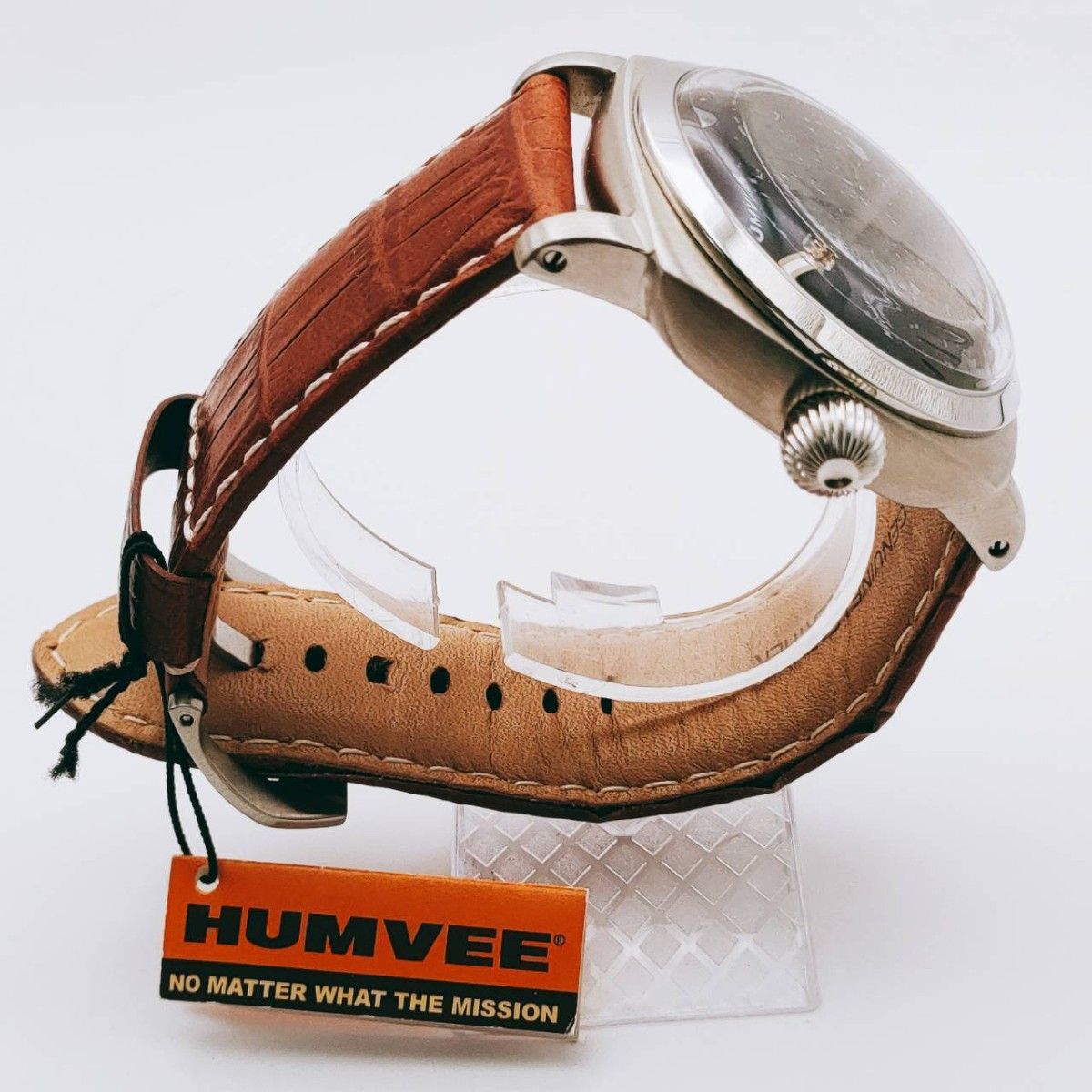 【極美品】HUMVEE ハンビー  自動巻き 機械式時計  本革ベルト 10気圧防水 タグ付き 未使用 腕時計 メンズ 希少 レア