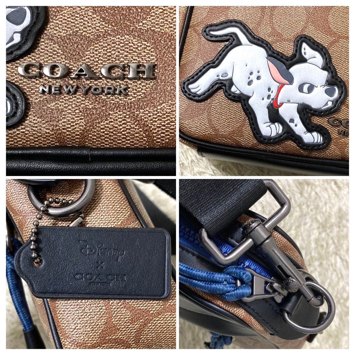 【極美品】COACH コーチ ディズニー グラハム カメラバッグ レザー PVC コラボ 男女兼用 シグネチャー ショルダーバッグ